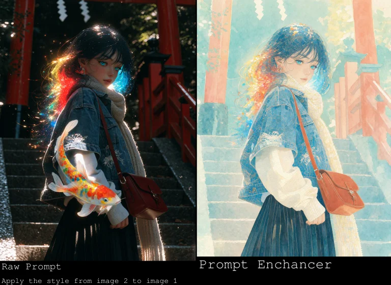 Apply The Style From Image 2 To Image 1