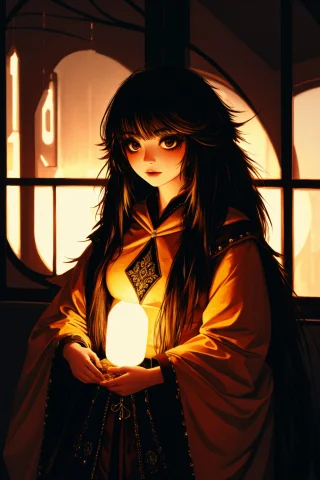 1girl, Lorareverinthv11.2 Reverinth Style, Curry, Primordial... — Stable Diffusion AI Prompt: 1girl, reverinth style, Curry, Primordial, with Anthemion ornaments, Cosy, Atom...