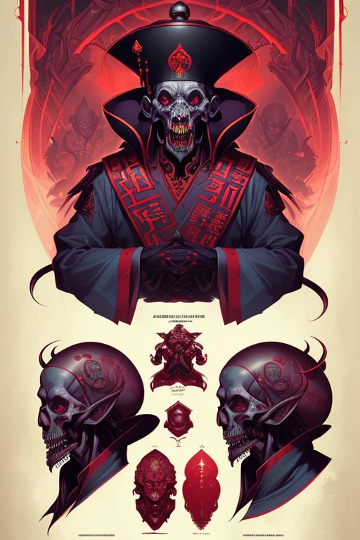 Amazing Anatomy, Fantastic Jiangshi Fiction Perfect Art, 64k...