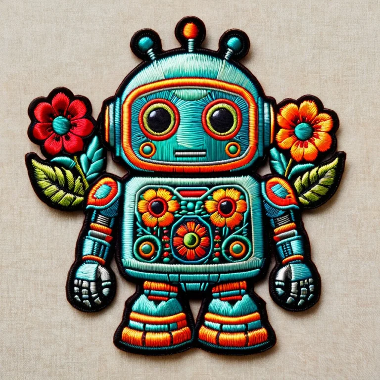 Ral-embroideredpatch, Artembroidery, A Cute Retro Vintage Ro...