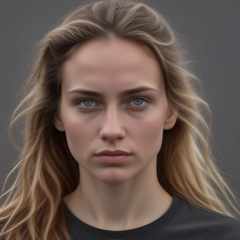 Alinaxyz, Woman, Close-up Portrait, Front View, Neutral Expr...