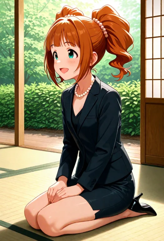 Masterpiece, 1girl, Idolmaster, Takatsuki Yayoi, Black Blous...