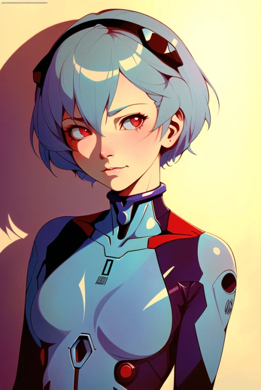 Masterpiece Portrait Of Smililng Rei Ayanami Evangelion, Eva...