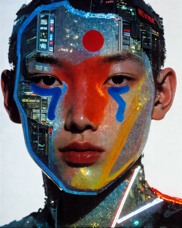 Imperfecta Create An Image That Fuses A Cyberpunk Cityscape...