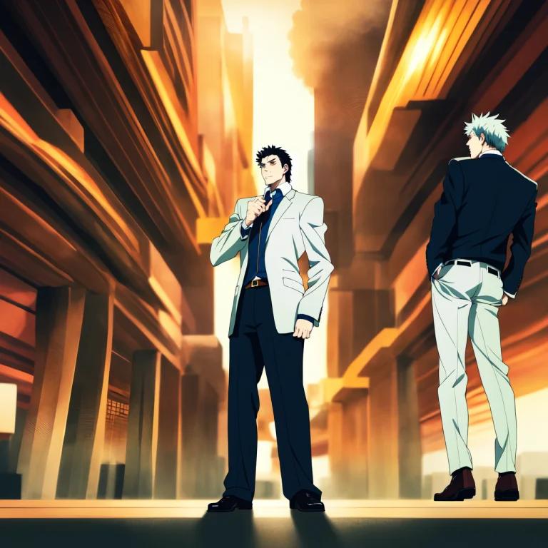 Anime1, 2 Men Standing Crazy Eyes1 Crazy Face1 Lorajohnsonde...