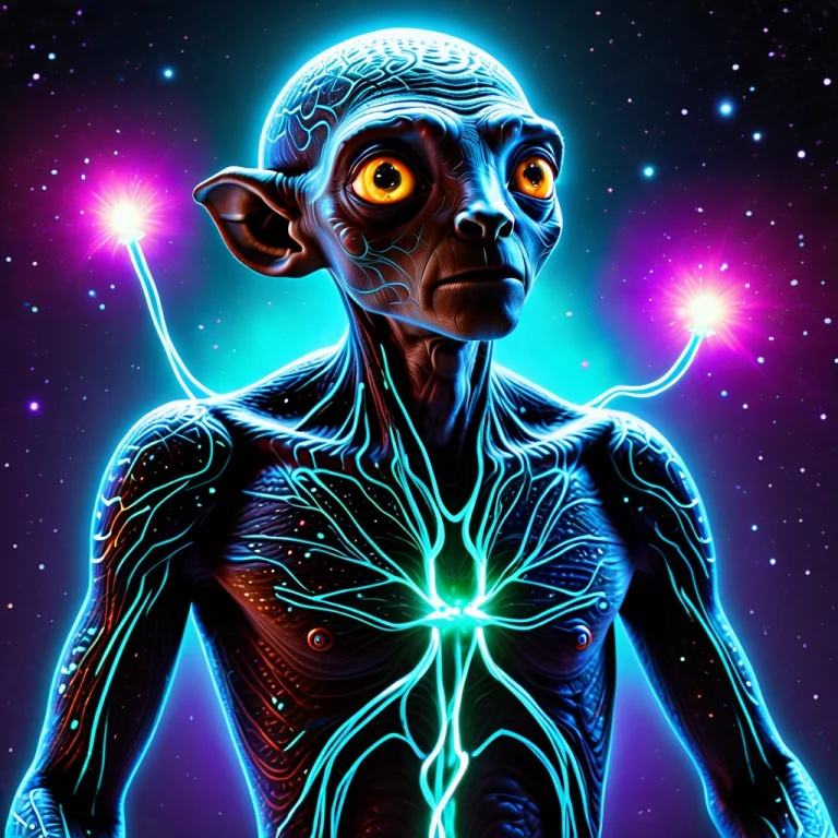 E.t. The Extraterrestrial Standing On A Mysterious Alien Pla...