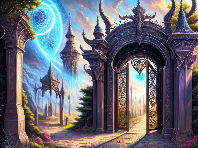 The Gate To The Eternal Kingdom Of Synapses, Fantasy, Digita...