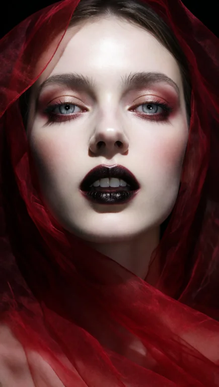 A Photorealistic Close-up Portrait Of A Woman With Pale, Fla...