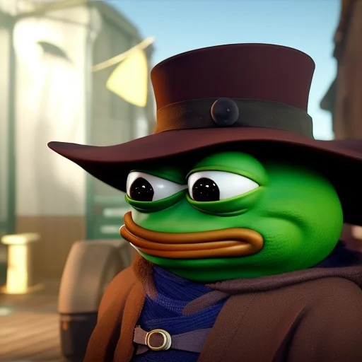 Pepefrog, Closeup Portrait Of A Steampunk Medieval Goblin We...