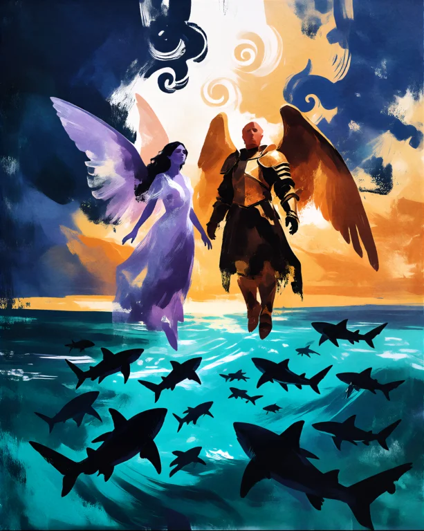 A Digital Painting In The Style Of Contemporary Fantasy Illu...