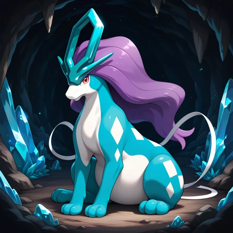 1character, Solo, Quadruped, Suicune Pokemon, Sitting1.2, Sp...