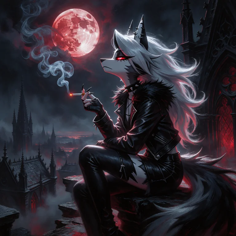A Breathtaking, Dark Fantasy Masterpiece Oil Painting Of Loo...