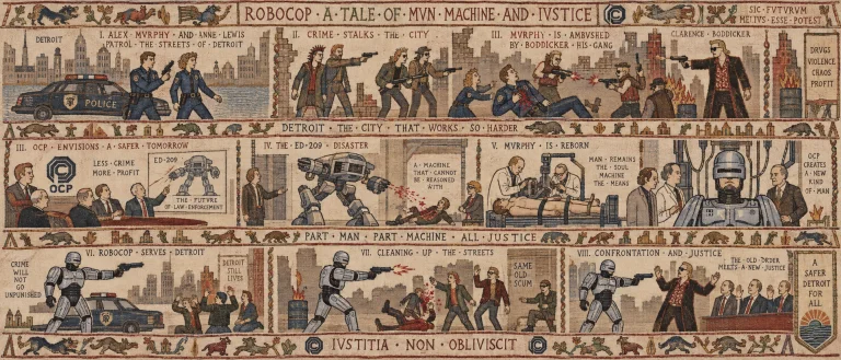 In The Style Of The Bayeux Tapestry, Tell The Tale Of The Mo...
