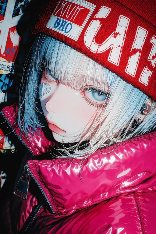 Nijisis, Anime-style Extreme Close-up Illustration Of A Girl...