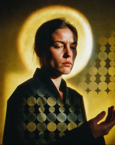 A Person Stands Three-quarter Turned Shoulders Angled Away H... — Stable Diffusion AI Prompt: A person stands three-quarter turned/ shoulders angled away/ head tilted slightl...