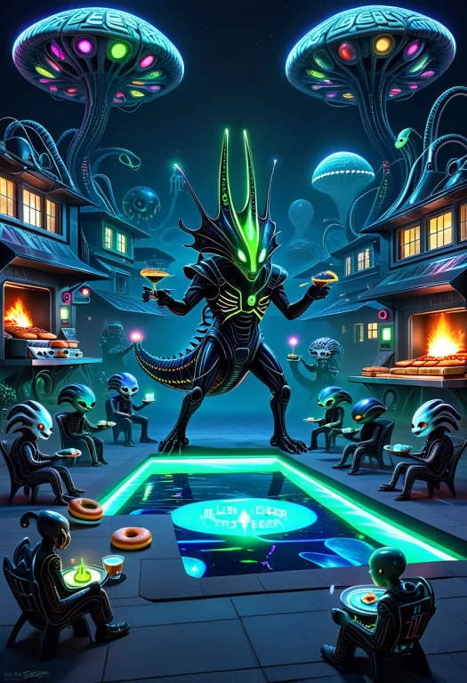 Cyberpunk Zariman Theme, Neon Blue Theme, H.r.giger Alien Cl...