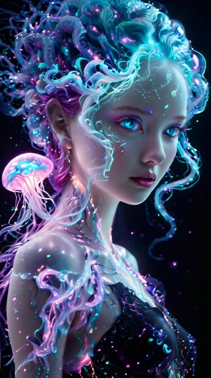 A Masterfully Crafted Portrait Of A Ethereal Goddess With Sw...