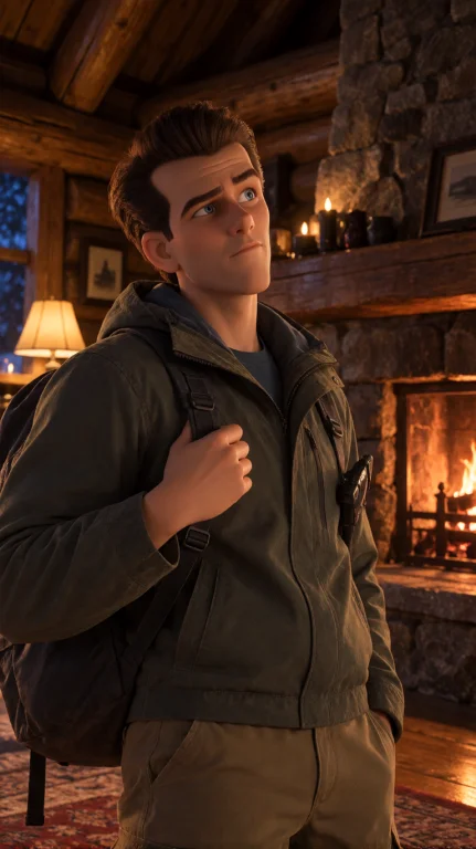 Rygnn Man, Chest-up, Slightly Low Angle, Hand On Backpack St...