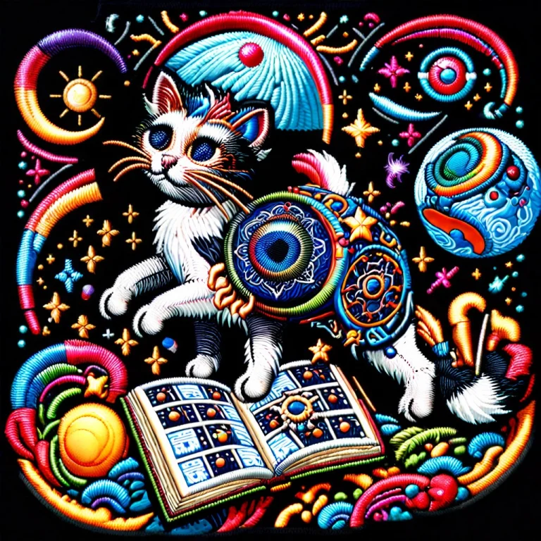 Absurdly Maximalist Embroidered Patch Depicting An Impossibl...