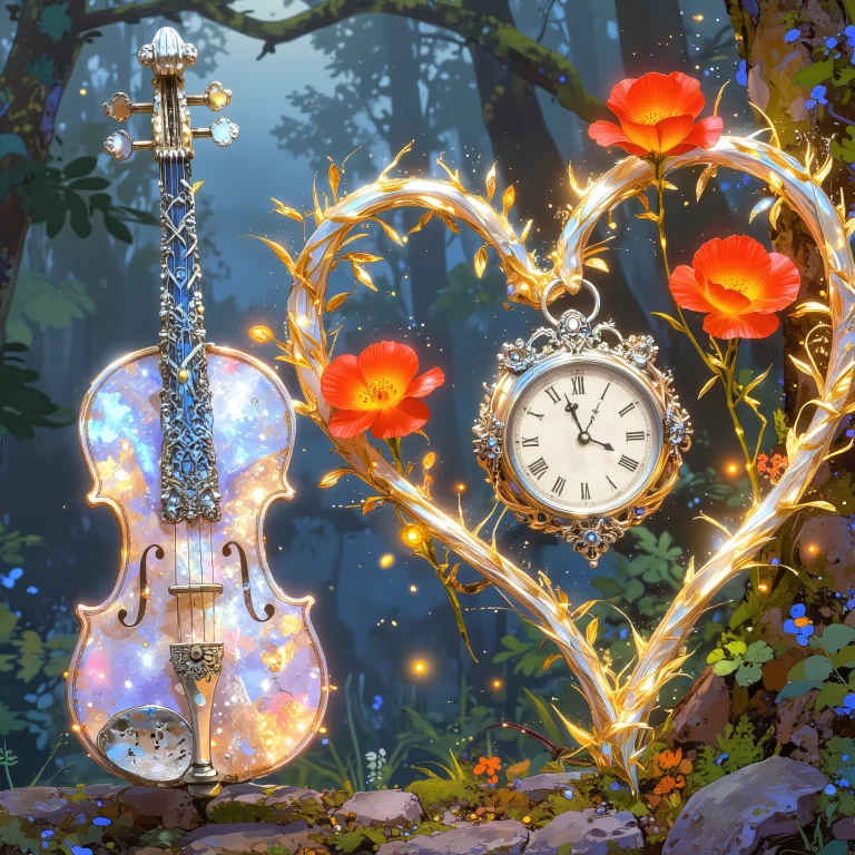 Animeenvironment Style., A Whimsical And Magical Still-life...