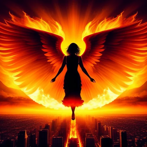 Beautiful Art, Album Art, A Medium Shot Of An Angel Rising I...