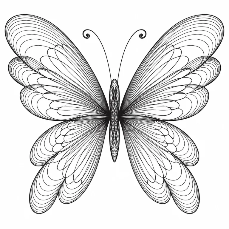 Draw An Artistic Butterfly Generated Entirely From The Mathe...
