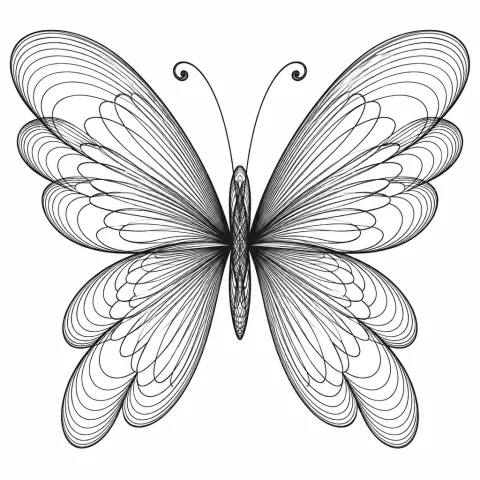 Draw An Artistic Butterfly Generated Entirely From The Mathe... — Stable Diffusion AI Prompt: Draw an artistic butterfly generated entirely from the mathematical equations r...