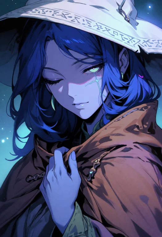 Darksynthstyle, The Image Portrays A Mysterious Anime-style...