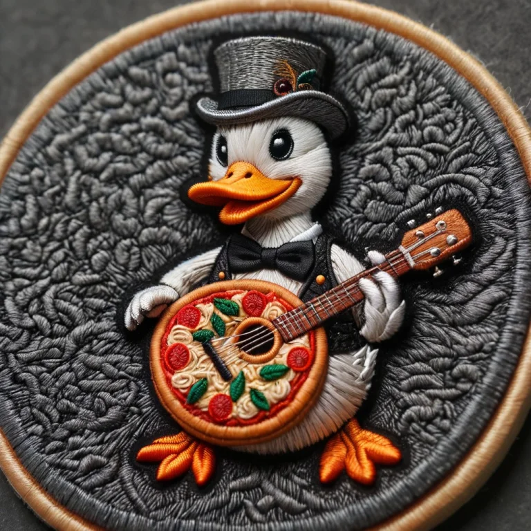 Macro Photography, Extreme Close-up, Intricate Embroidery Pa...