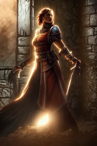 Digital Painting Of A Woman In A Dungeon, Darkestdiffusion,... — Stable Diffusion AI Prompt: digital painting of a woman in a dungeon, darkest_diffusion, dark fantasy, maste...