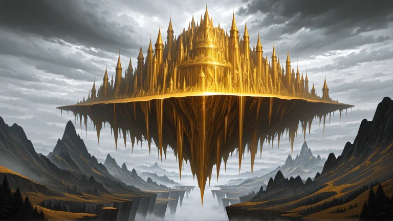 Embedxleasylazyembedslazypos, Dream Like Landscape With Gold...