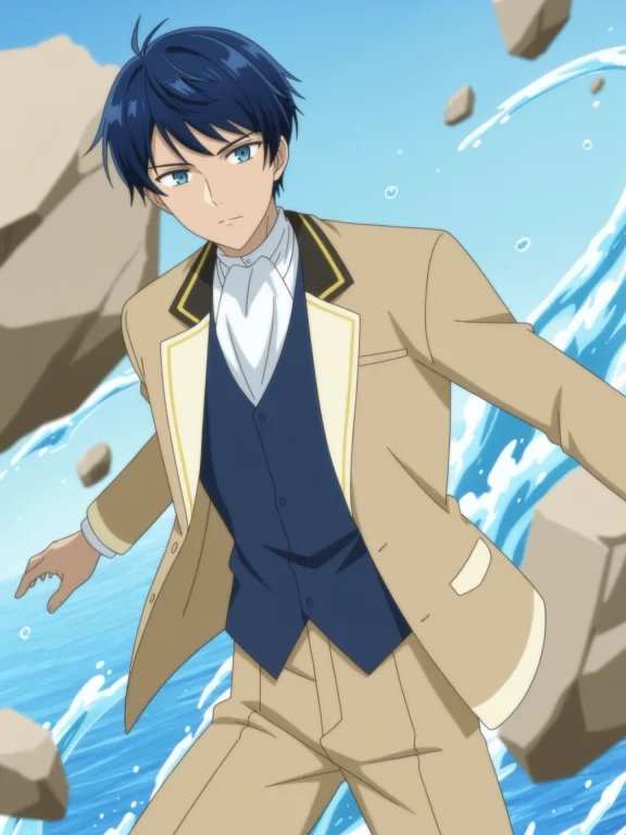 Animescreenshot, 1boy, Cowboyshot, Duk1sek, Looking At Viewe...