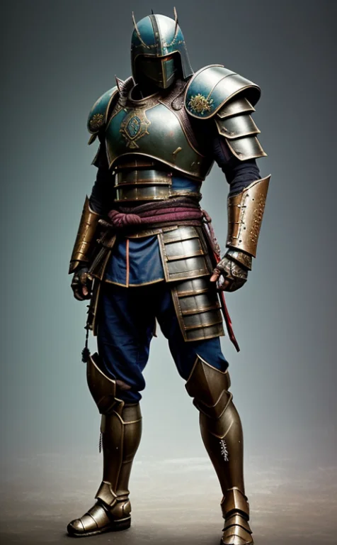 Samurai In The Armor, Dark Shot1.17, Epic Realistic, Faded,...