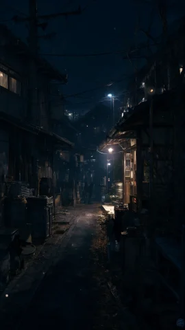 Cinematic Nocturnal Realism, Quiet Japanese Night Atmosphere... — Stable Diffusion AI Prompt: cinematic nocturnal realism, quiet Japanese night atmosphere, liminal everyday s...