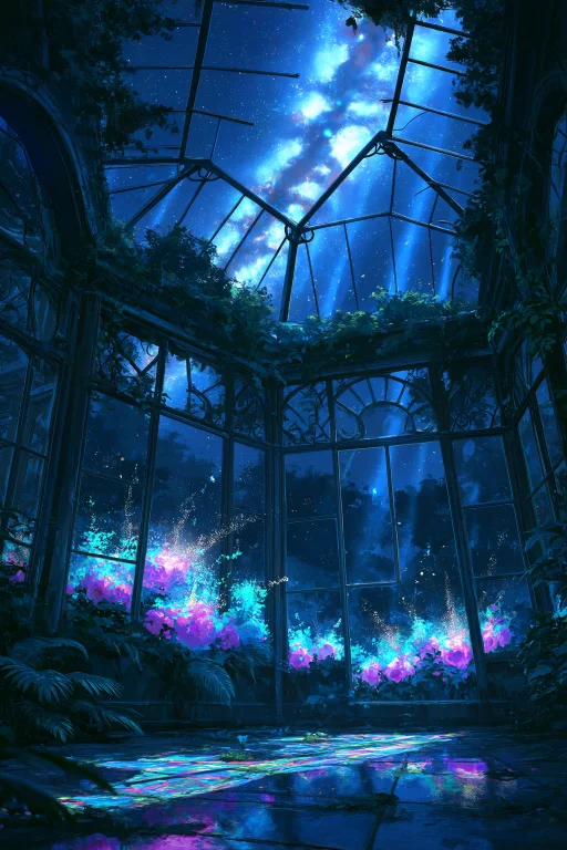 Highres, Absurdres,h4lph4s9, An Overgrown, Abandoned Glass C...