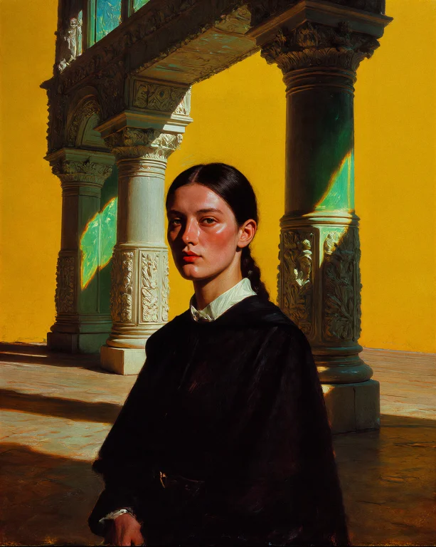 Imperfecta A Solitary Figure Dressed In Dark Robes Stands At...