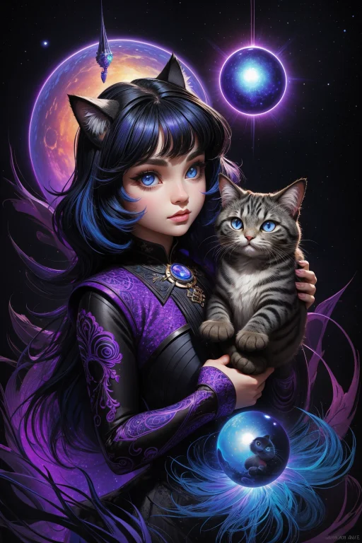 1girl, Lorauv1 Ultraviolet, Stylized By Anne Stokes0.9 , On...