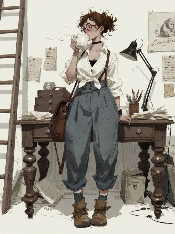 Bradhamel Art Style. A Detailed Sketch-style Illustration Of...