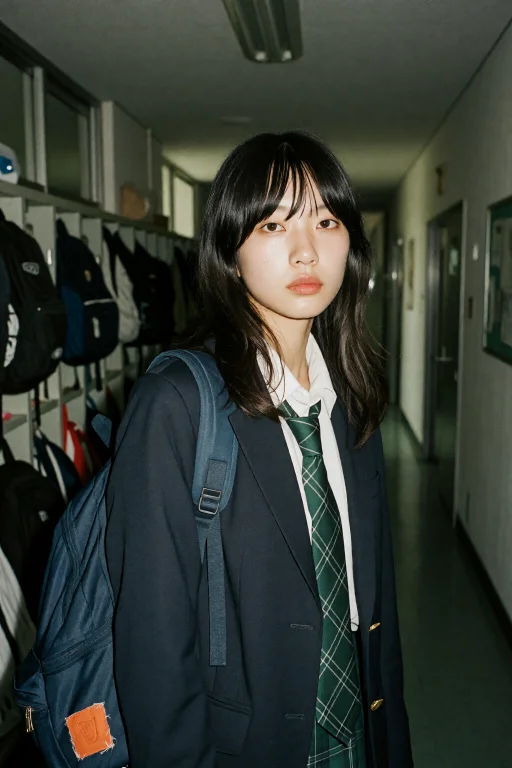 Highleveldescriptioncandid 35mm Film Photograph Of A Young W...