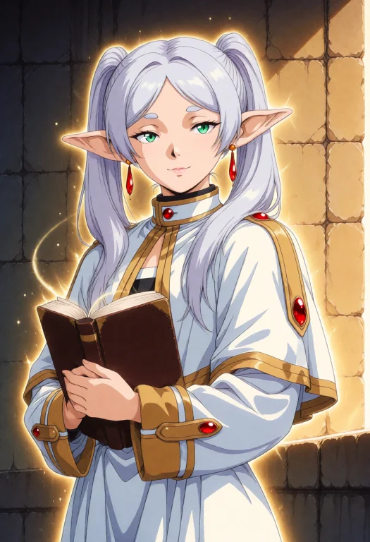 Retroneonoir, Retro, Retro Artstyle, Frieren, An Elegant Elf...