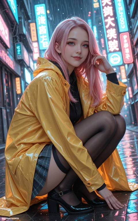Sitting On Knees1.4, 1girl, Alone, Solo1.4, Gentle Smile, Cl...
