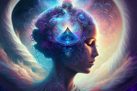 Diving Into The Ether Flowing With The Eternal Soul Through... — Stable Diffusion AI Prompt: Diving Into The Ether Flowing with The Eternal Soul Through Vibration of love, e...
