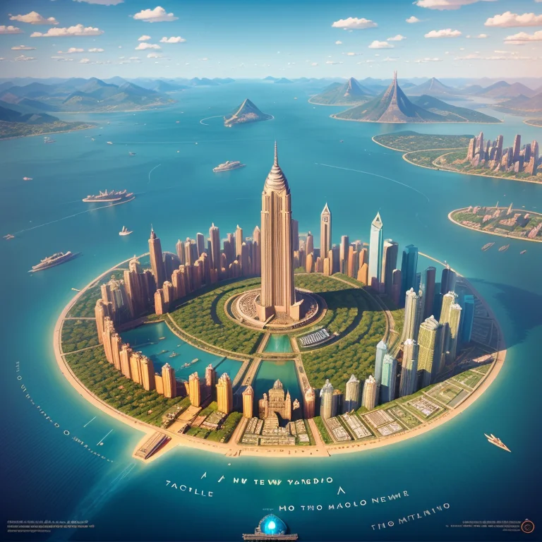 A City In The Middle Of A Large Body Of Water, Escape From N...