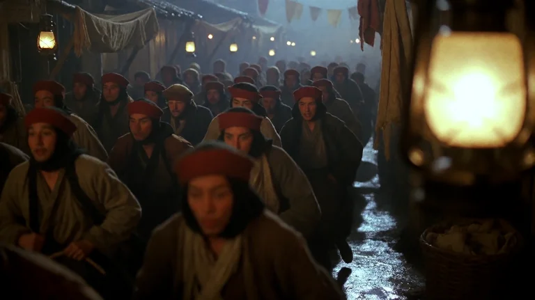 Mmmy1999, A Dense Crowd Of People, Many Wearing Red-topped H...