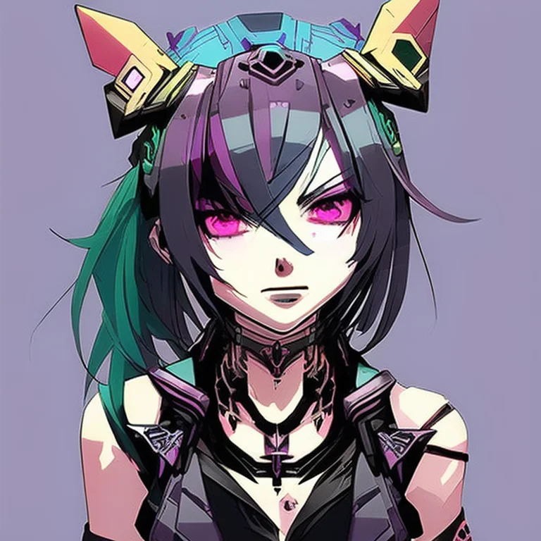 Cute Girl, Threatening, Cyber, Punk, Skull, Warhammer 40k, I...