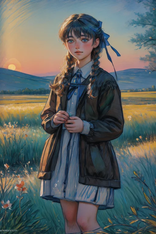1girl, Loramegu-ed1 Asdf123,  Impressionism Art Designed By...
