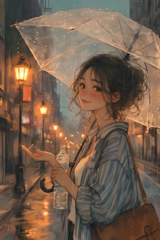 Stankatayamaniji6q Illustration. Young East Asian Woman Show... — Stable Diffusion AI Prompt: stankatayamaniji6q illustration. Young East Asian woman shown in 3/4 profile hol...
