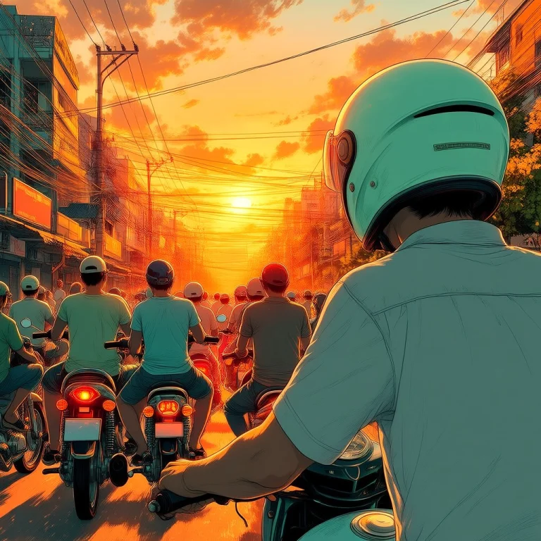 Shrpanime. In The Style Of , A Close-up View Captures A Moto...