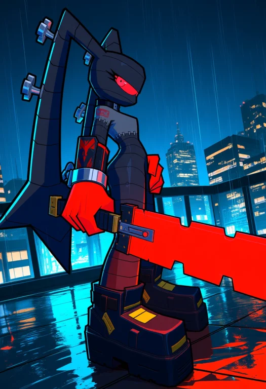 Jumpbreak96style, Flat Colors, Black Outline, Masterpiece, B...