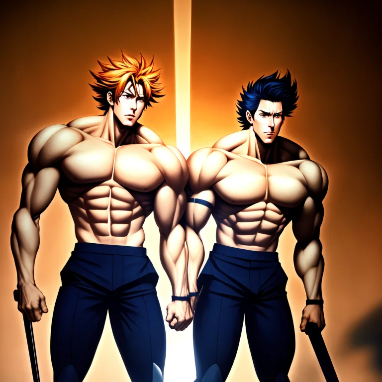 Anime1, 2 Warriors Standing Crazy Eyes1 Crazy Face1 Lorajohn...